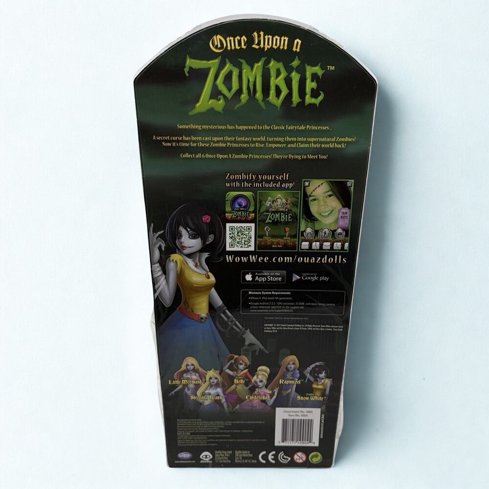 Once Upon a Zombie Snow White 11” Doll WowWee 2012 New Sealed Collector Stand - Picture 5 of 9